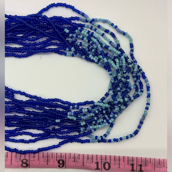 Beautiful Blue Multi-strand Necklace - Picture 4 of 4